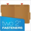 Kraft Fastener Folders, 2/5-Cut Tabs: Right of Center, 2 Fasteners, Letter Size, Kraft Exterior, 50/Box2