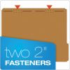 Kraft Fastener Folders, 1/3-Cut Tabs: Assorted, 2 Fasteners, Legal Size, Kraft Exterior, 50/Box2