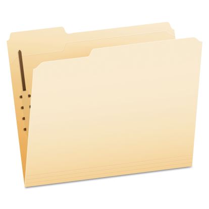 Manila Fastener Folders, 1/3-Cut Tabs: Assorted, 1 Fastener, Letter Size, Manila Exterior, 50/Box1