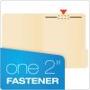 Manila Fastener Folders, 1/3-Cut Tabs: Assorted, 1 Fastener, Letter Size, Manila Exterior, 50/Box2