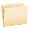 Manila Fastener Folders, Straight Tab, 1 Fastener, Letter Size, Manila Exterior, 50/Box1