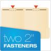 Manila Fastener Folders, 1/3-Cut Tabs: Assorted, 2 Fasteners, Letter Size, Manila Exterior, 50/Box2