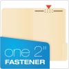 Manila Fastener Folders, 1/3-Cut Tabs: Assorted, 1 Fastener, Legal Size, Manila Exterior, 50/Box2