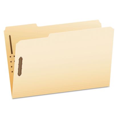 Manila Fastener Folders, 1/3-Cut Tabs: Assorted, 2 Fasteners, Legal Size, Manila Exterior, 50/Box1