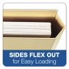 File Folder Pocket, 0.75" Expansion, Letter Size, Manila, 10/Pack2