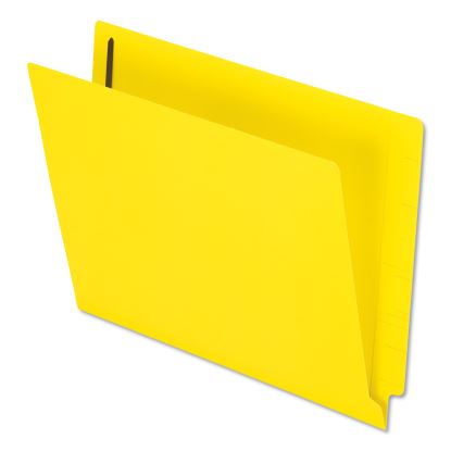 Colored Reinforced End Tab Fastener Folders, 2 Fasteners, Letter Size, Yellow Exterior, 50/Box1