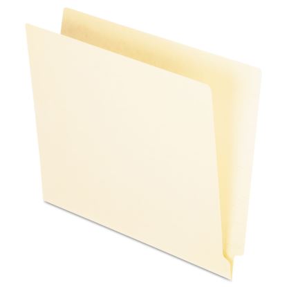 Manila End Tab Folders, 9.5" High Front, Straight 1-Ply Tabs, Letter Size, Manila, 100/Box1