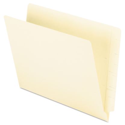 Manila End Tab Folders, 9.5" High Front, Straight 2-Ply Tabs, Letter Size, Manila, 100/Box1