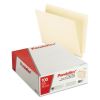 Manila End Tab Folders, 9.5" High Front, Straight 2-Ply Tabs, Letter Size, Manila, 100/Box2