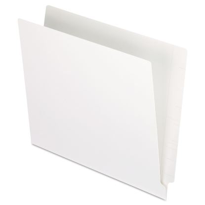 Colored End Tab Folders with Reinforced Double-Ply Straight Cut Tabs, Letter Size, 0.75" Expansion, White, 100/Box1