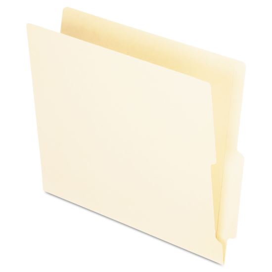 Manila End Tab Folders, 9.5" High Front, Straight 2-Ply Tabs, Legal Size, Manila, 100/Box1