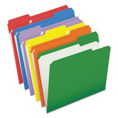Double-Ply Reinforced Top Tab Colored File Folders, 1/3-Cut Tabs: Assorted, Letter, 0.75" Expansion, Assorted Colors, 100/Box1