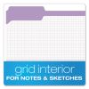 Double-Ply Reinforced Top Tab Colored File Folders, 1/3-Cut Tabs: Assorted, Letter Size, 0.75" Expansion, Lavender, 100/Box2