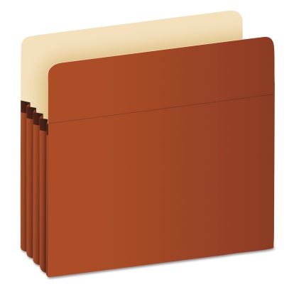 Pocket File, 3.5" Expansion, Letter Size, Red Fiber1