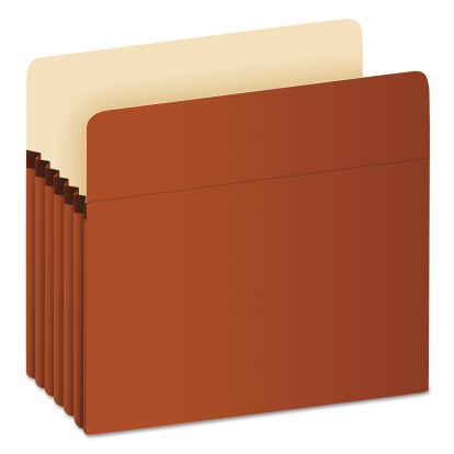 Pocket File, 5.25" Expansion, Letter Size, Red Fiber1