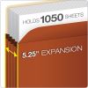 Pocket File, 5.25" Expansion, Letter Size, Red Fiber2