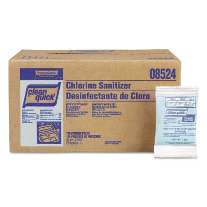 Powdered Chlorine-Based Sanitizer, 1oz Packet, 100/Carton1