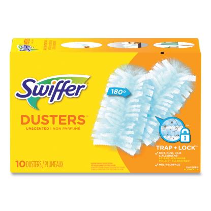 Dusters Refill, Dust Lock Fiber, Unscented, Light Blue, 10/Box1
