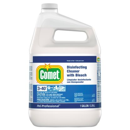 Disinfecting Cleaner w/Bleach, 1 gal Bottle, 3/Carton1