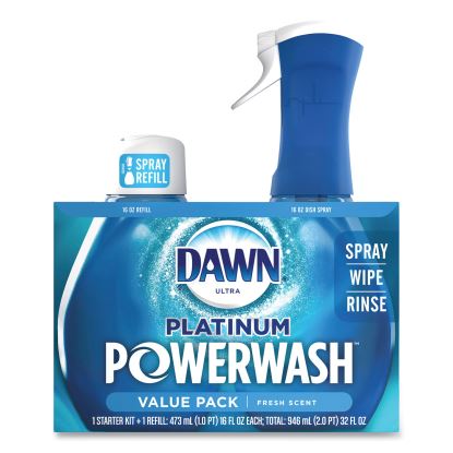 Platinum Powerwash Dish Spray, Fresh, 16 oz Spray Bottle, 2/Pack, 3 Packs/Carton1