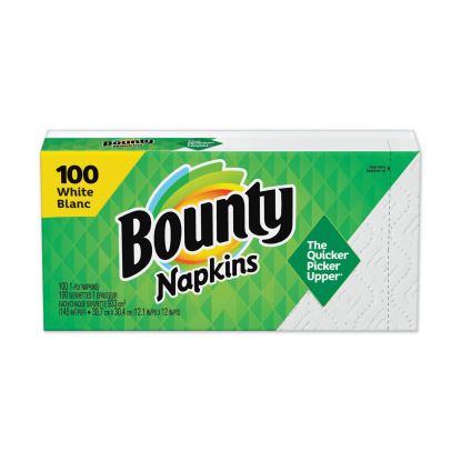 Quilted Napkins, 1-Ply, 12.1 x 12, White, 100/Pack, 20 Packs per Carton1