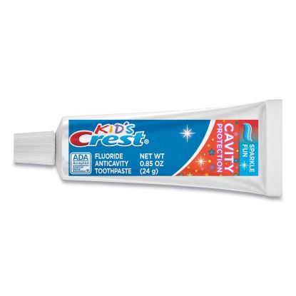 Kids' Sparkle Toothpaste, Blue, Bubblegum Flavor, 0.85 oz Tube, 72/Carton1