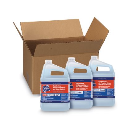 Disinfecting All-Purpose Spray and Glass Cleaner, Fresh Scent, 1 gal Bottle, 3/Carton1