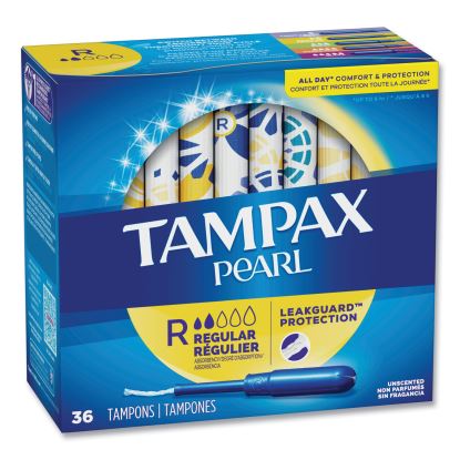 Pearl Tampons, Regular, 36/Box, 12 Box/Carton1
