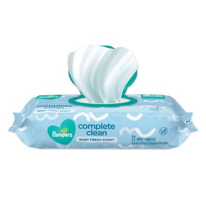 Complete Clean Baby Wipes, 1-Ply, Baby Fresh, 72 Wipes/Pack, 8 Packs/Carton1