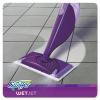 WetJet Mop, 11 x 5 White Cloth Head, 46" Purple/Silver Aluminum/Plastic Handle2