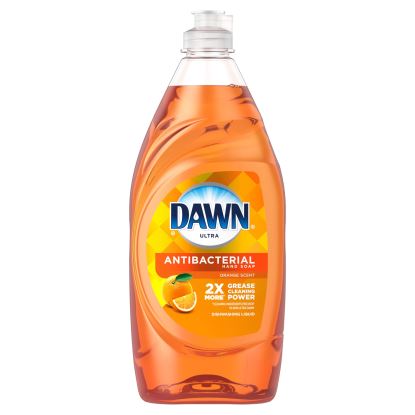 Ultra Antibacterial Dishwashing Liquid, Orange Scent, 28 oz Bottle, 8/Carton1
