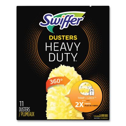 Heavy Duty Dusters Refill, Dust Lock Fiber, 2" x 6", Yellow, 33/Carton1