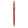 Razor Point Fine Line Porous Point Pen, Stick, Extra-Fine 0.3 mm, Red Ink, Red Barrel, Dozen1