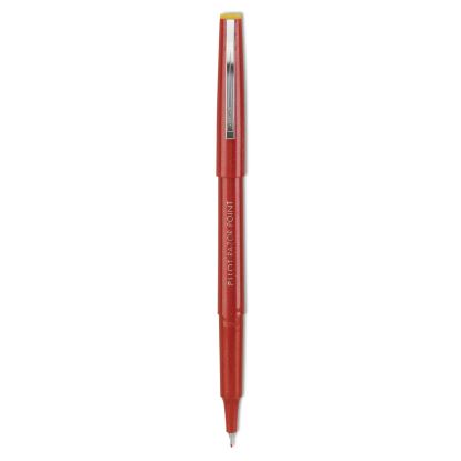 Razor Point Fine Line Porous Point Pen, Stick, Extra-Fine 0.3 mm, Red Ink, Red Barrel, Dozen1