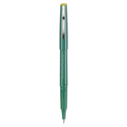 Razor Point Fine Line Porous Point Pen, Stick, Extra-Fine 0.3 mm, Green Ink, Green Barrel, Dozen1