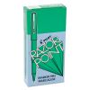 Razor Point Fine Line Porous Point Pen, Stick, Extra-Fine 0.3 mm, Green Ink, Green Barrel, Dozen2