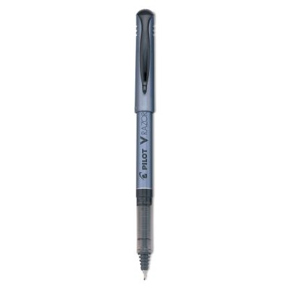 V Razor Point Liquid Ink Porous Point Pen, Stick, Extra-Fine 0.5 mm, Black Ink, Gray Barrel, Dozen1