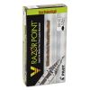 V Razor Point Liquid Ink Porous Point Pen, Stick, Extra-Fine 0.5 mm, Black Ink, Gray Barrel, Dozen2