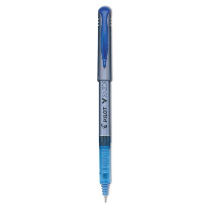 V Razor Point Liquid Ink Porous Point Pen, Stick, Extra-Fine 0.5 mm, Blue Ink, Gray Barrel, Dozen1