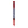 V Razor Point Liquid Ink Porous Point Pen, Stick, Extra-Fine 0.5 mm, Red Ink, Gray Barrel, Dozen1