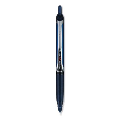 Precise V5RT Roller Ball Pen, Retractable, Extra-Fine 0.5 mm, Navy Ink, Navy Barrel, Dozen1