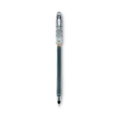 Neo-Gel Gel Pen, Stick, Fine 0.7 mm, Black Ink, Black Barrel, Dozen1