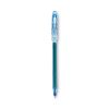 Neo-Gel Gel Pen, Stick, Fine 0.7 mm, Blue Ink, Blue Barrel, Dozen1