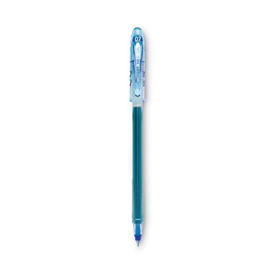 Neo-Gel Gel Pen, Stick, Fine 0.7 mm, Blue Ink, Blue Barrel, Dozen1