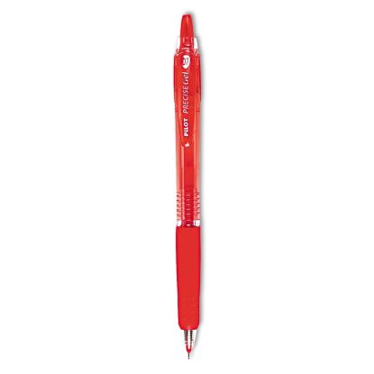 Precise Gel BeGreen Gel Pen, Retractable, Fine 0.7 mm, Red Ink, Red Barrel, Dozen1