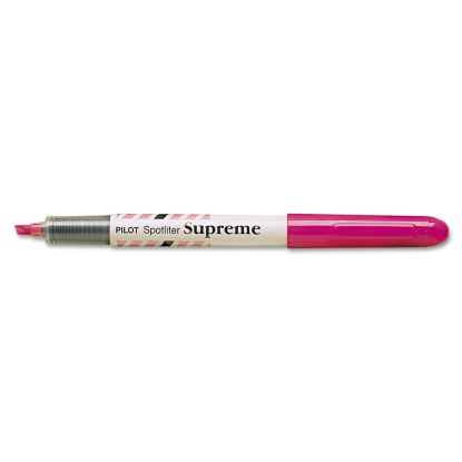 Spotliter Supreme Highlighter, Fluorescent Pink Ink, Chisel Tip, Pink/White Barrel1