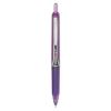 Precise V5RT Roller Ball Pen, Retractable, Extra-Fine 0.5 mm, Purple Ink, Purple Barrel1