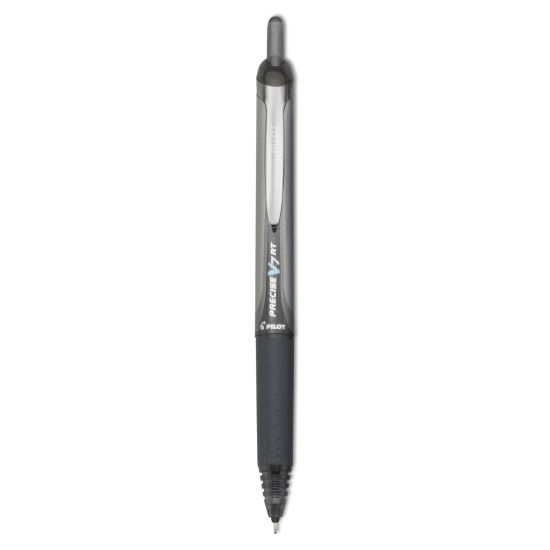 Precise V7RT Roller Ball Pen, Retractable, Fine 0.7 mm, Black Ink, Black Barrel1