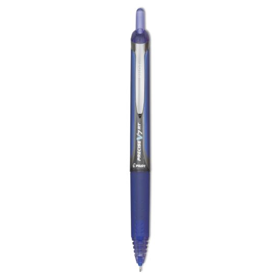 Precise V7RT Roller Ball Pen, Retractable, Fine 0.7 mm, Blue Ink, Blue Barrel1