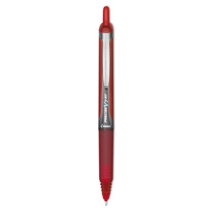 Precise V7RT Roller Ball Pen, Retractable, Fine 0.7 mm, Red Ink, Red Barrel1